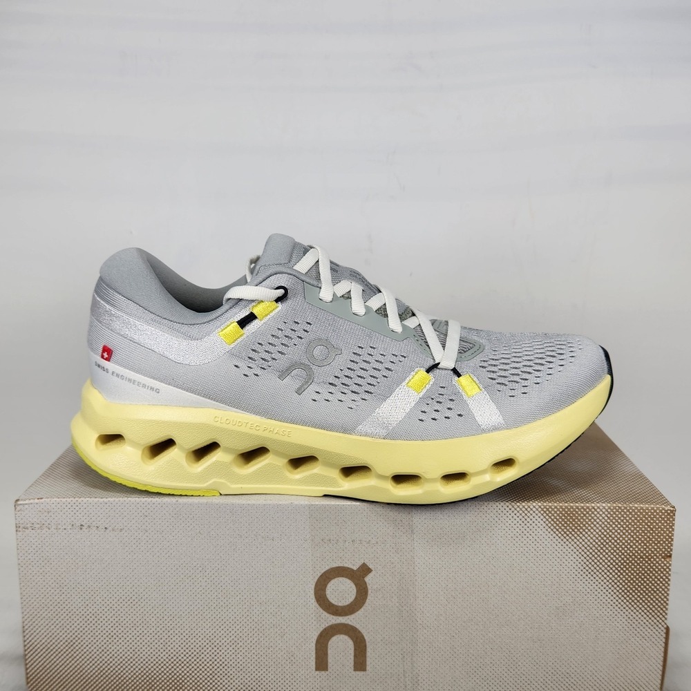 On Cloudsurfer 2 Running Shoes Women Size 7.5 Glacier Limelight CloudTec Phase